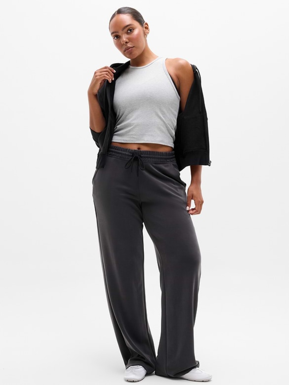 Athleta Wide-Leg Drawstring Lounge Pants